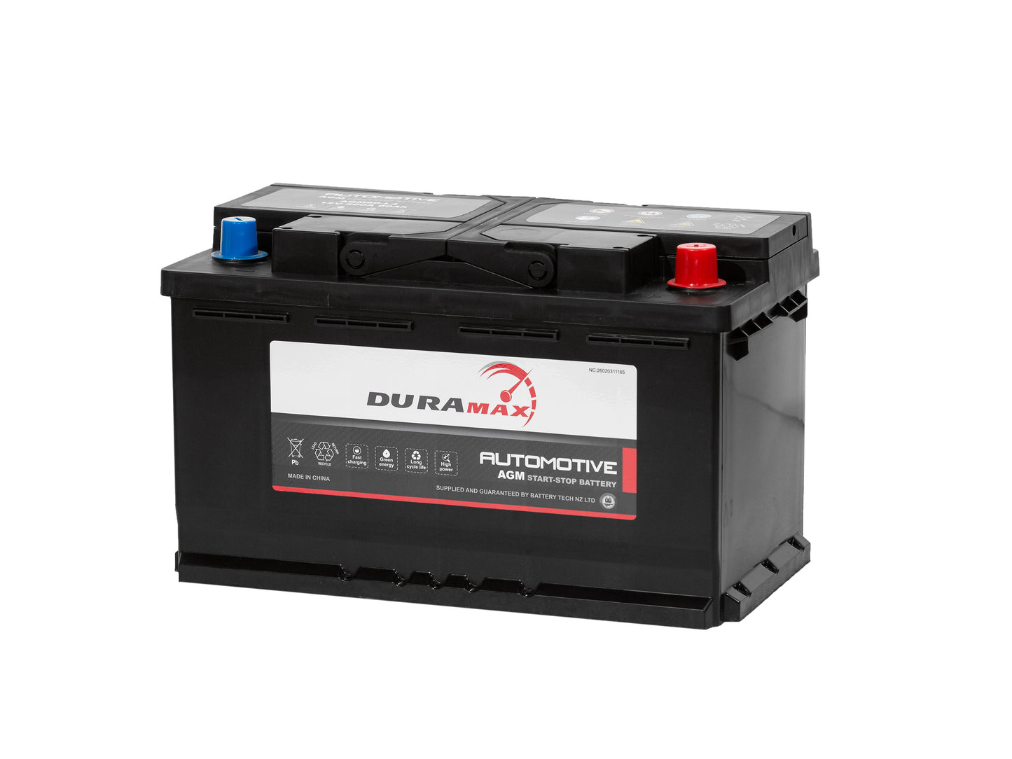 Duramax AGM80 800CCA 12V AGM Battery