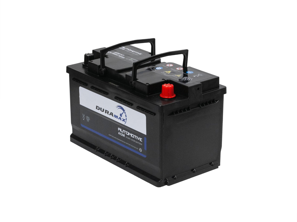 AGM80 / DIN77-AGM - 800CCA (EN) 12V AGM Stop Start Battery Duramax