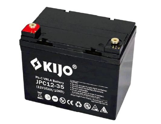 JPC12-35 - 12V 35AH LEAD CARBON DEEP CYCLE BATTERY image 0