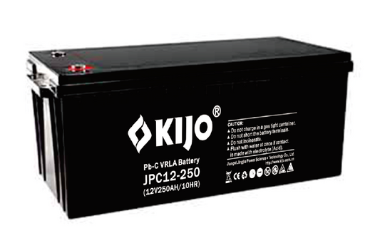 8D / JPC12-250 - 12V 250AH LEAD CARBON DEEP CYCLE BATTERY image 0