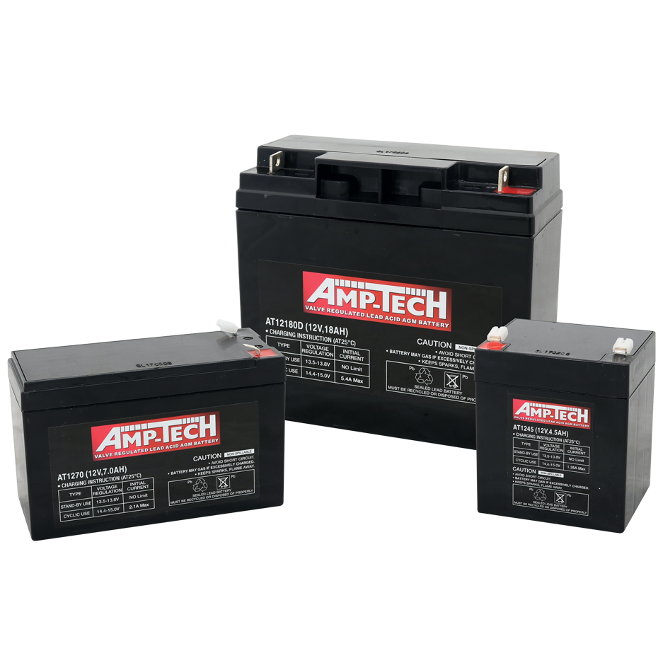 AT1229 12V 2.9AH AMPTECH VRLA AGM BATTERY Best Batteries Auckland, NZ