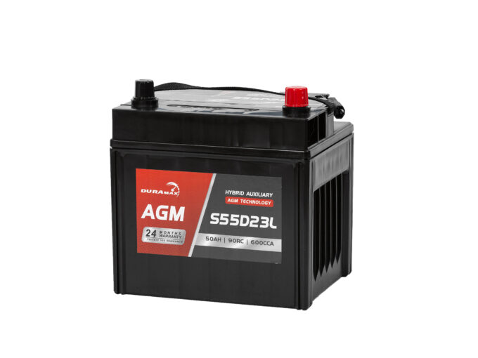S55D23L / AUXD23L - 600CCA 12V AGM / HYBRID CAR BATTERY DURAMAX