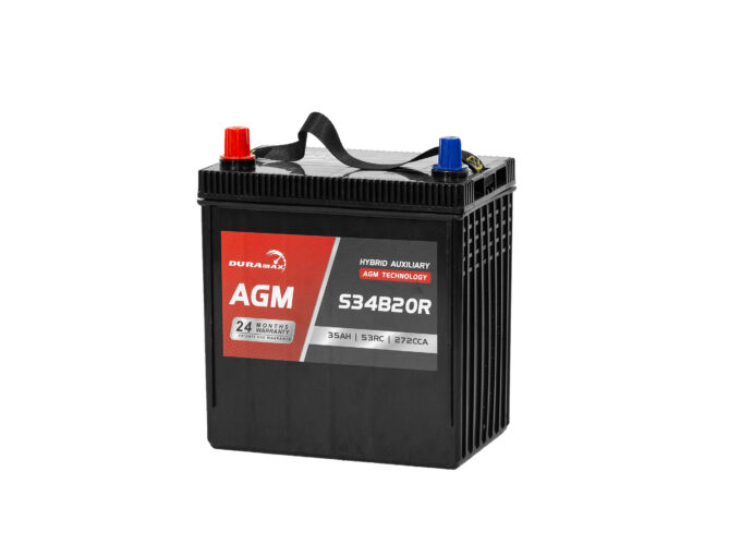 S34B20R / AUXB20R - 340CCA 12V AGM / HYBRID CAR BATTERY DURAMAX